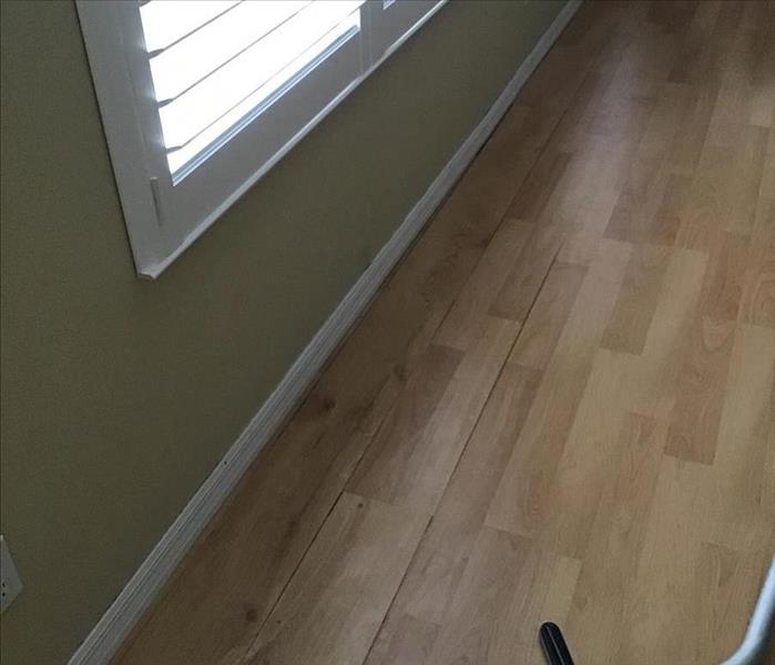 floor and baseboards in tact